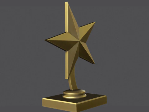 Star Award 3D Print Model