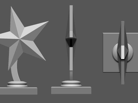 Star Award 3D Print Model