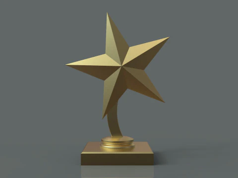 Star Award 3D Print Model