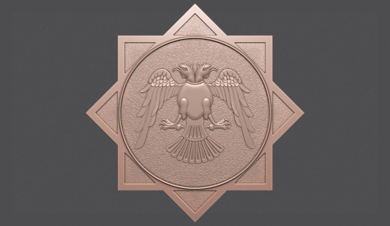 Two Headed Eagle Model Cetak 3D .c4d .max .obj .3ds .fbx .stl .blend