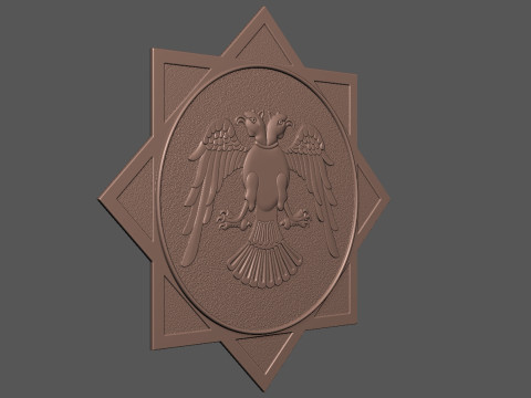 Two Headed Eagle Model Cetak 3D