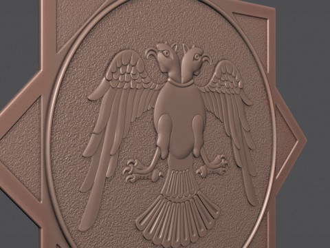 Two Headed Eagle Model Cetak 3D
