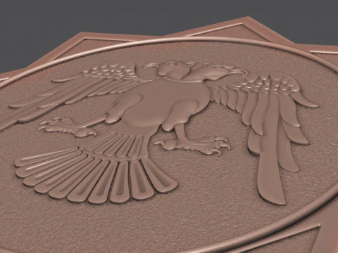 Two Headed Eagle 3D Print Model