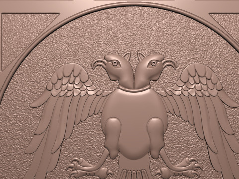 Two Headed Eagle Model Cetak 3D