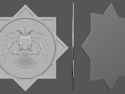 Two Headed Eagle Model Cetak 3D