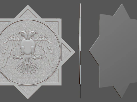 Two Headed Eagle 3D Print Model