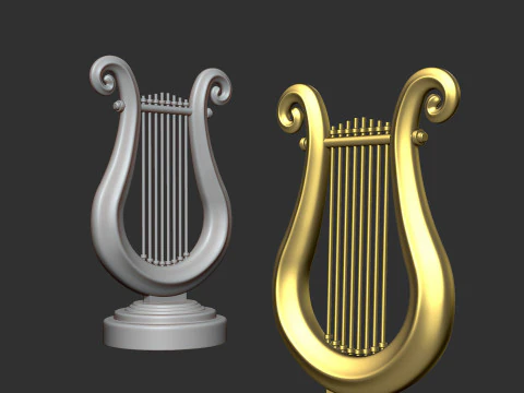 黄金の竪琴 3Dプリントモデル