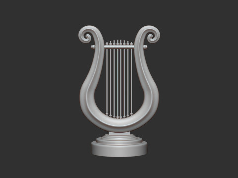 Golden Lyre Modelo de Impressão 3D