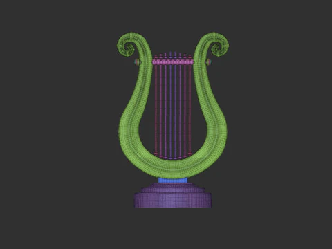 黄金の竪琴 3Dプリントモデル