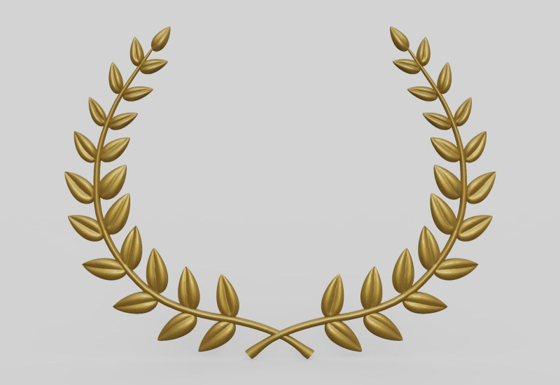 Laurel Wreath Model Cetak 3D .c4d .max .obj .3ds .fbx .stl .blend