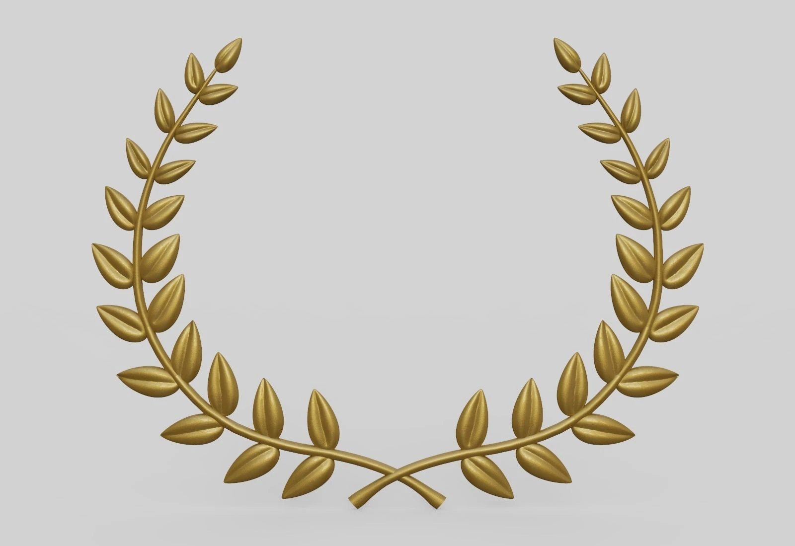 Laurel Wreath 3D Print Model .c4d .max .obj .3ds .fbx .stl .blend 