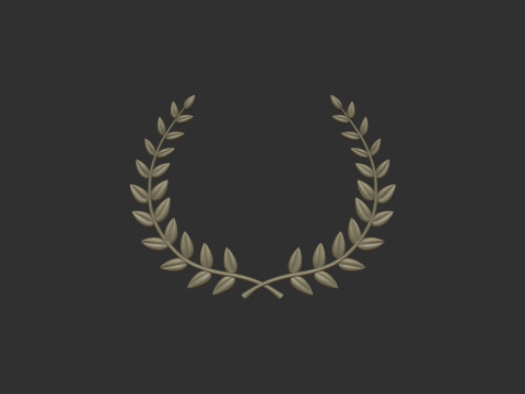 Laurel Wreath Model Cetak 3D