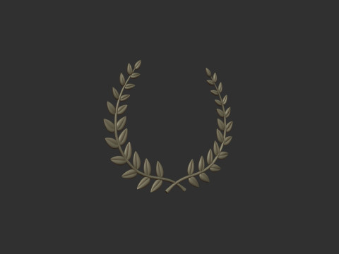 Laurel Wreath Model Cetak 3D