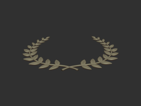 Laurel Wreath Model Cetak 3D