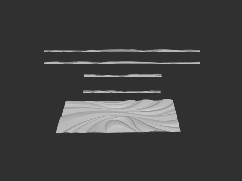 Decorative Wall Panel 3D Print Model