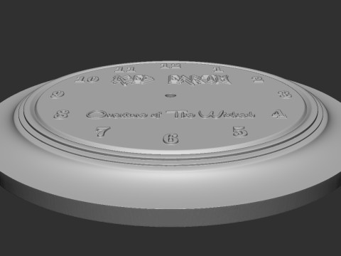 Iced Earth Metal band logo wall clock model 3D Print Model