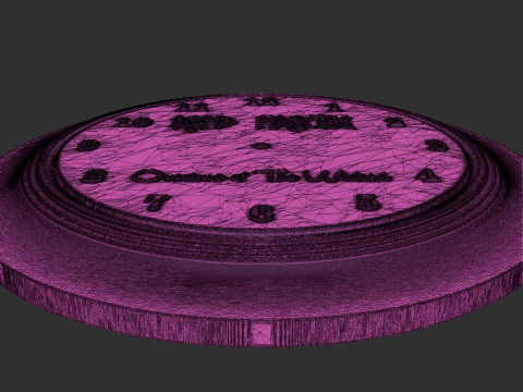 Iced Earth Metal band logo wall clock model 3D Print Model