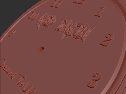 Iced Earth Metal band logo wall clock model 3D Print Model
