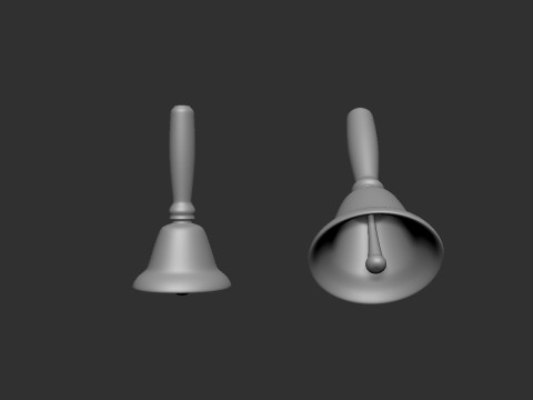 Hand Bell 3Dプリントモデル