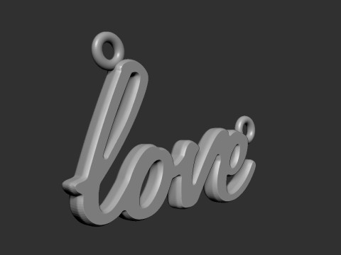 Love Pendant 3D Принт Модель