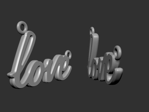 Love Pendant 3D Принт Модель