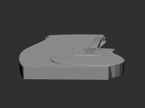 Guitar Memorial Tombstone 3D प्रिंट मॉडल