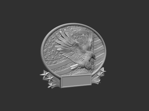 American Flag and Eagle Model do druku 3D