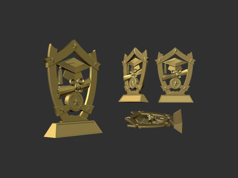 Graduation Plaque 3D Print Model