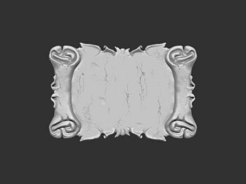 Parchment ornate wall plaque 3Dプリントモデル