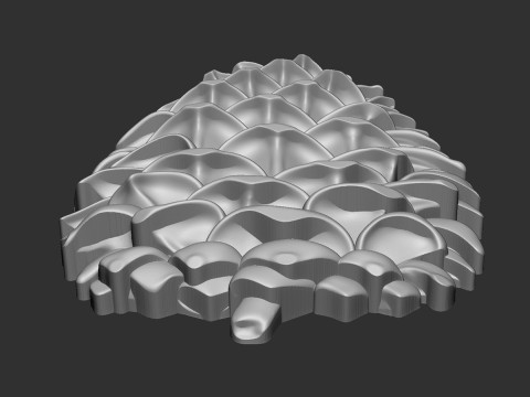 Pine cone cookie stamp 3D Druckmodell
