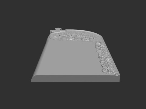 Memorial Tombstone with roses 3D Принт Модель