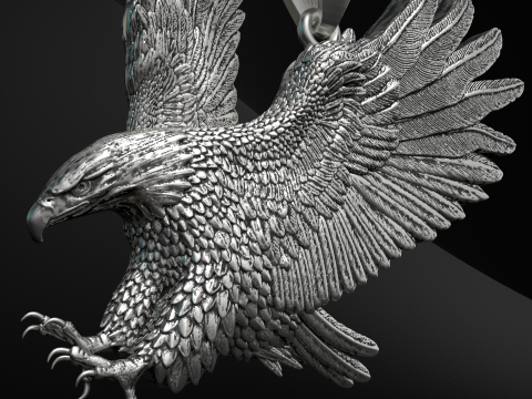 Eagle Pendant 3D 打印模型