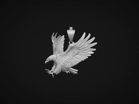 Eagle Pendant 3D Print Model
