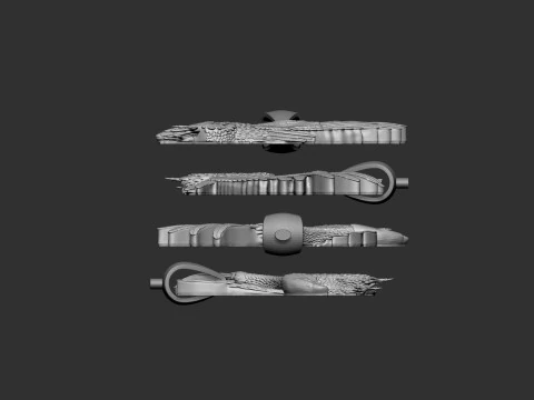 Eagle Pendant 3D Print Model