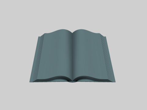 Opened Book 3D printmodel