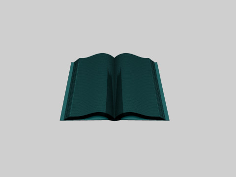 Opened Book 3D 프린트 모델