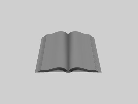 Opened Book 3D 프린트 모델