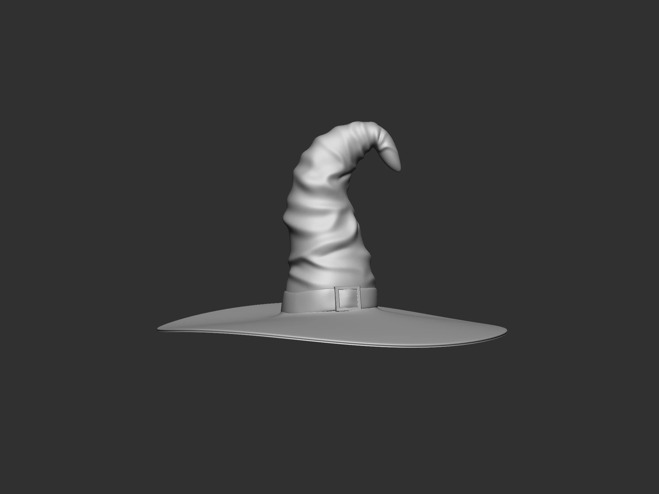 Witch Hat 3D Print Model .c4d .max .obj .3ds .fbx .stl .blend 