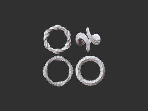 Abstract Figure Set 3D Print Model