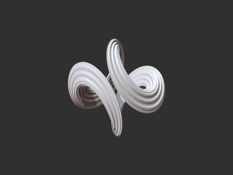 Abstract Figure Set Model Cetak 3D