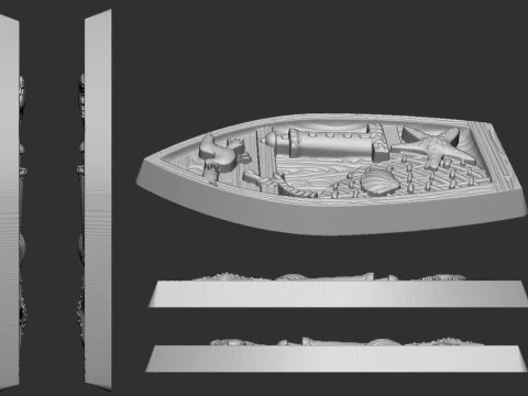 Boat Souvenir 3D Print Model