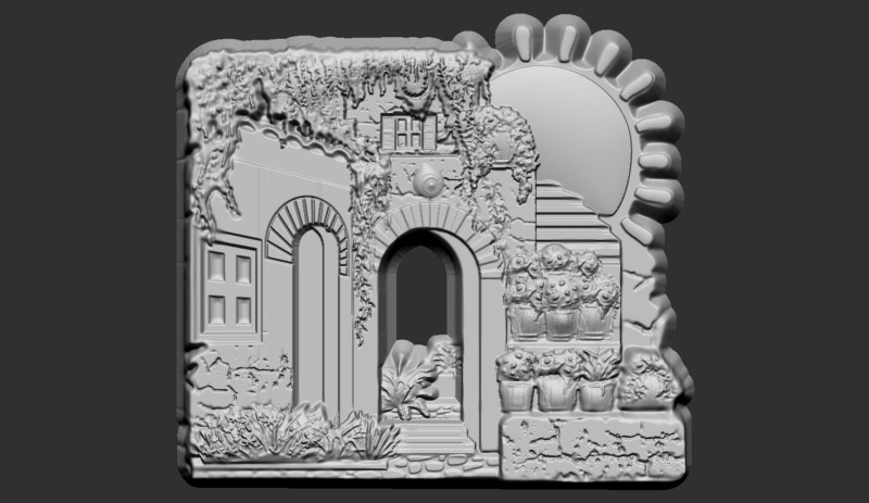 The Mediterranean House Souvenir Modelo de impresión 3D .c4d .max .obj .3ds .fbx .stl .blend 