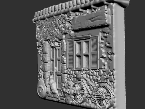 The Mediterranean House Souvenir 3D Print Model