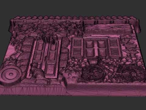 The Mediterranean House Souvenir 3D Druckmodell