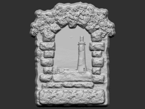 Stone Window Souvenir 3D 프린트 모델
