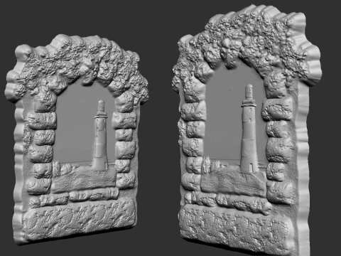 Ricordo della finestra di pietra Modello di stampa 3D