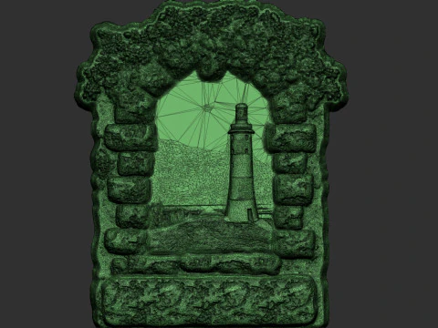 Ricordo della finestra di pietra Modello di stampa 3D