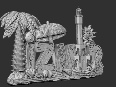 Izmir City Souvenir 3D Print Model