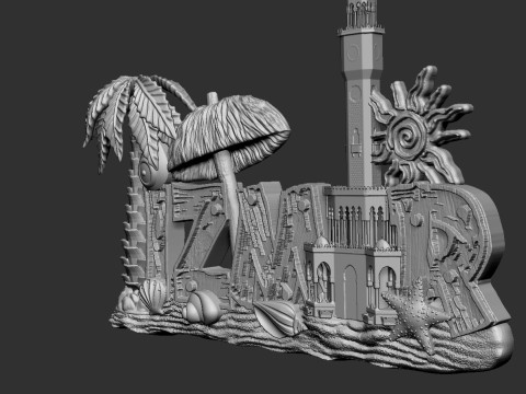 Izmir City Souvenir 3D Print Model