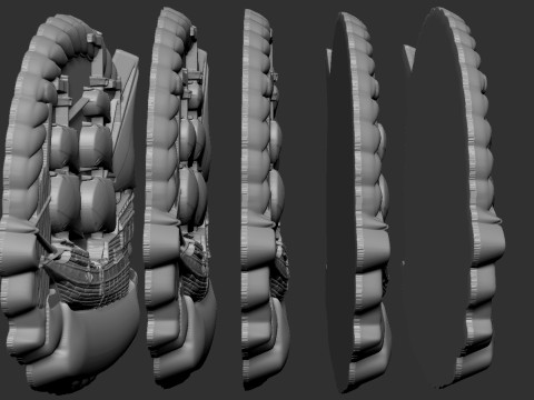 Sailing Boat Badge 3D Baskı Modeli